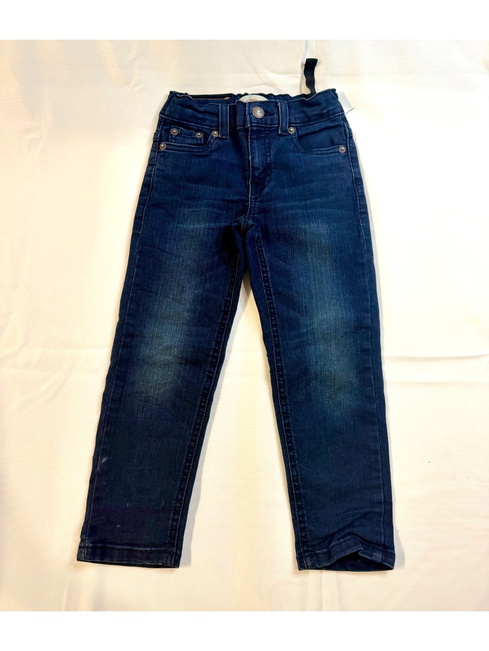 Levi's 502 Regular Tapered Dark Blue Denim Jeans Size 4 Reg Kids
